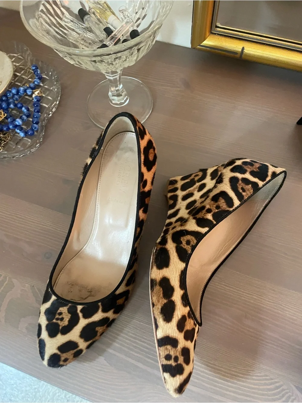 J.Crew Leopard Print Women's Pointed Toe wedges 9.5